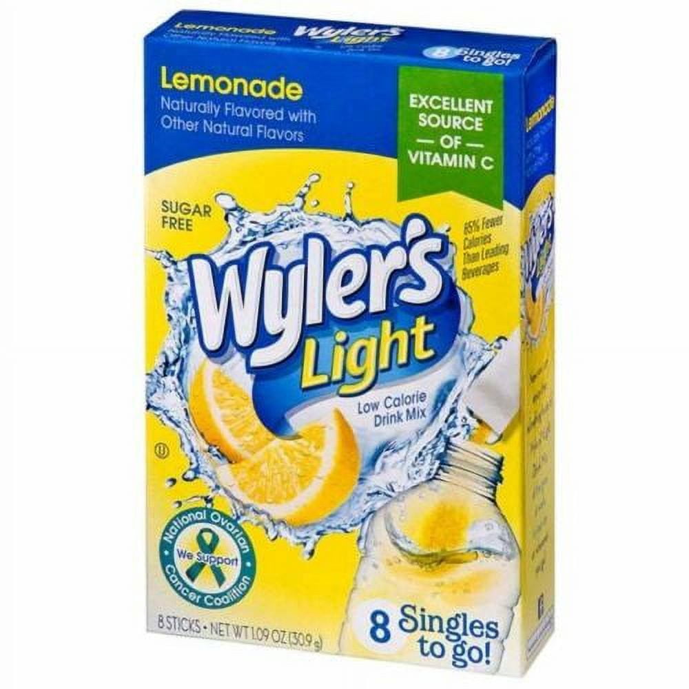 Wyler's Light Lemonade Singles To Go Drink Mix, 8 CT (2 pack)