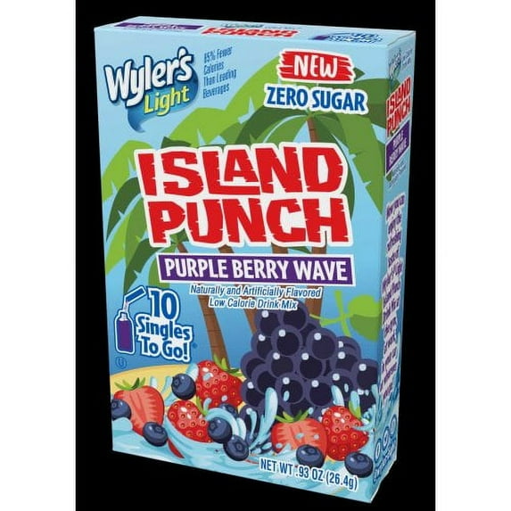 Wyler's Light Singles To Go Island Punch Purple Berry Wave Drink Mix, 34432 (23037886)