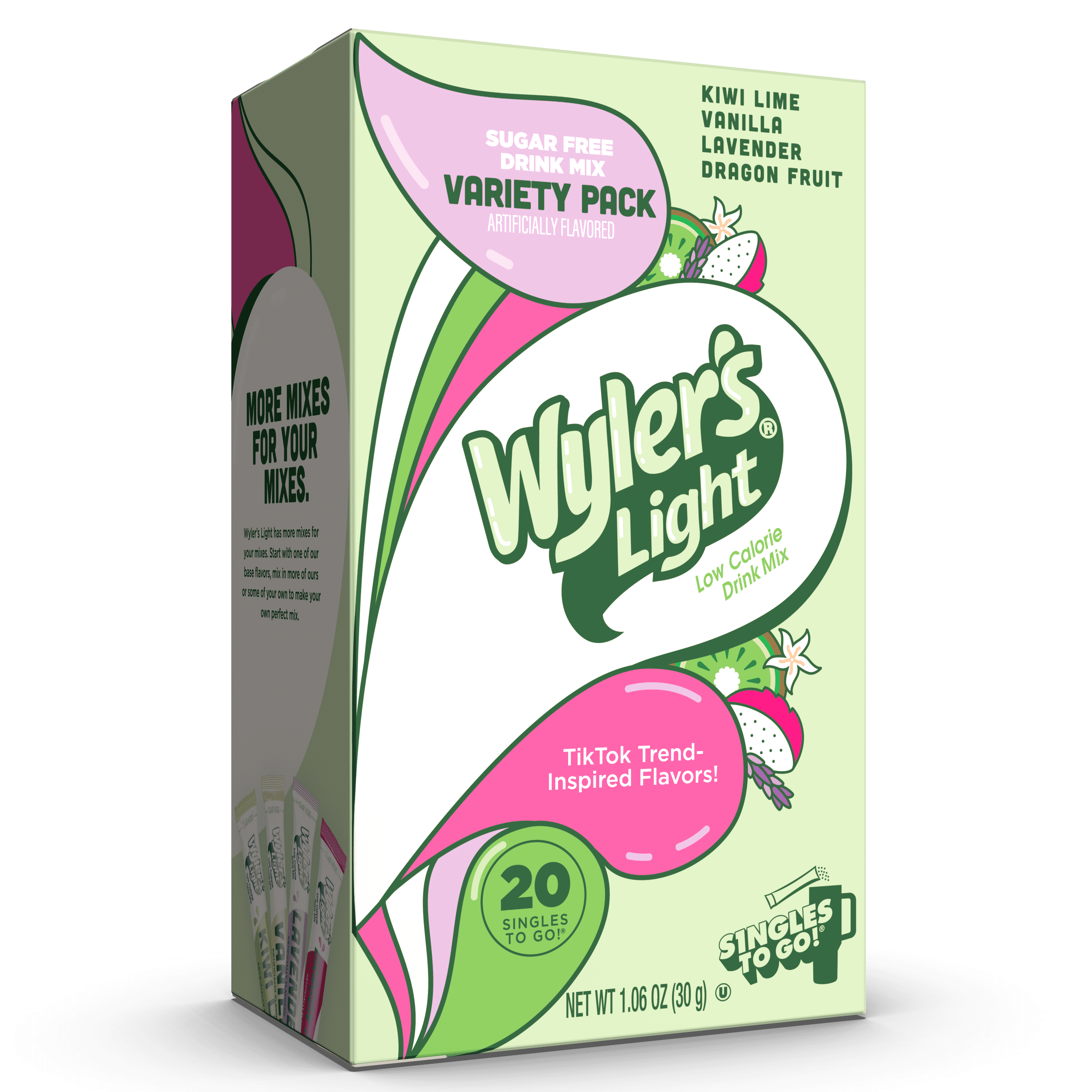 Wyler's Light Watertok Singles to Go Powdered Drink Mix Variety