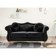 thumbnail image 1 of Wymore 65.5'' Velvet Rolled Arm Loveseat, 1 of 1
