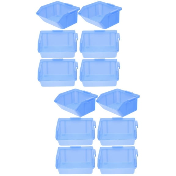 CIMAXIC Blue PP Plastic Storage Bins Home Tool Organizer Containers