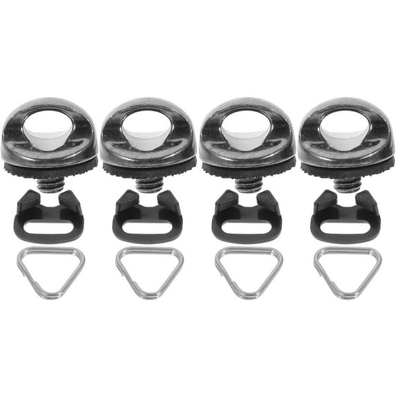 CIMAXIC Triangle Hook Black Stainless Steel for Camera Straps and Lanyards 2Sets
