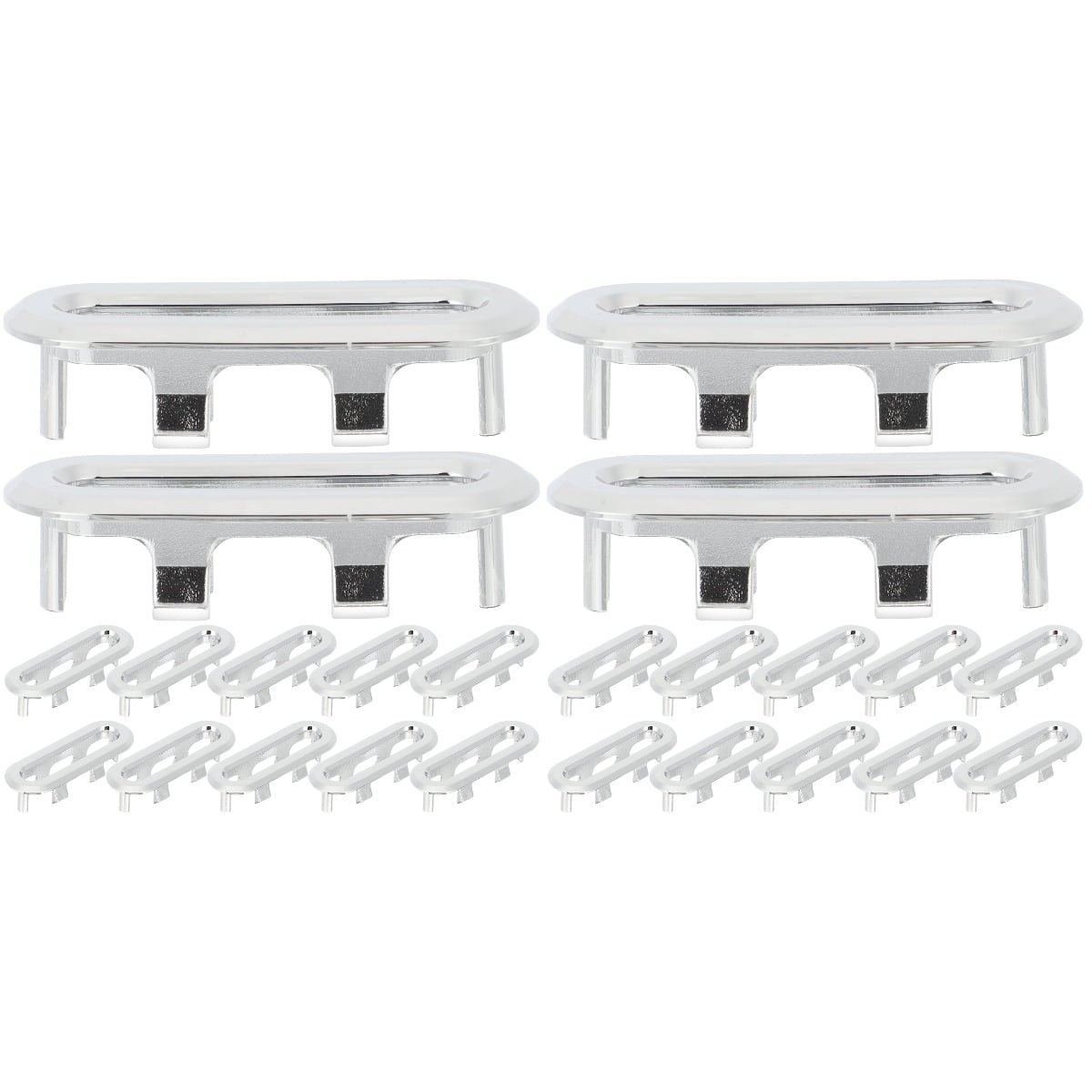 WynBing 20 pcs Oval Bathroom Sink Basin Trim Overflow Covers Kitchen Sink Overflow Covers