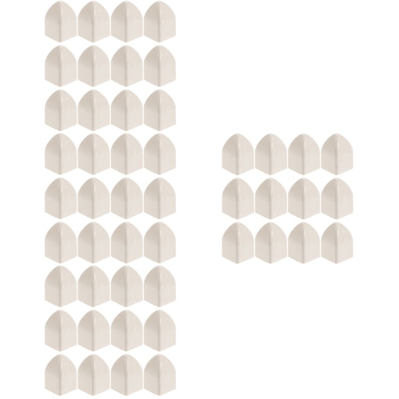 CIMAXIC White Plastic Fence Post Caps for Home, High Grade, Sun Damage Resistant, 200Pcs