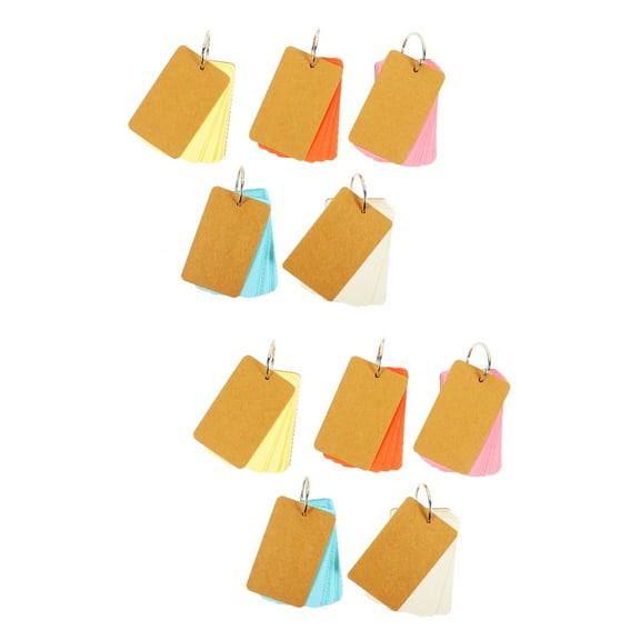 CIMAXIC Assorted Color Portable Blank Flashcards for Students and Travel 2Pcs