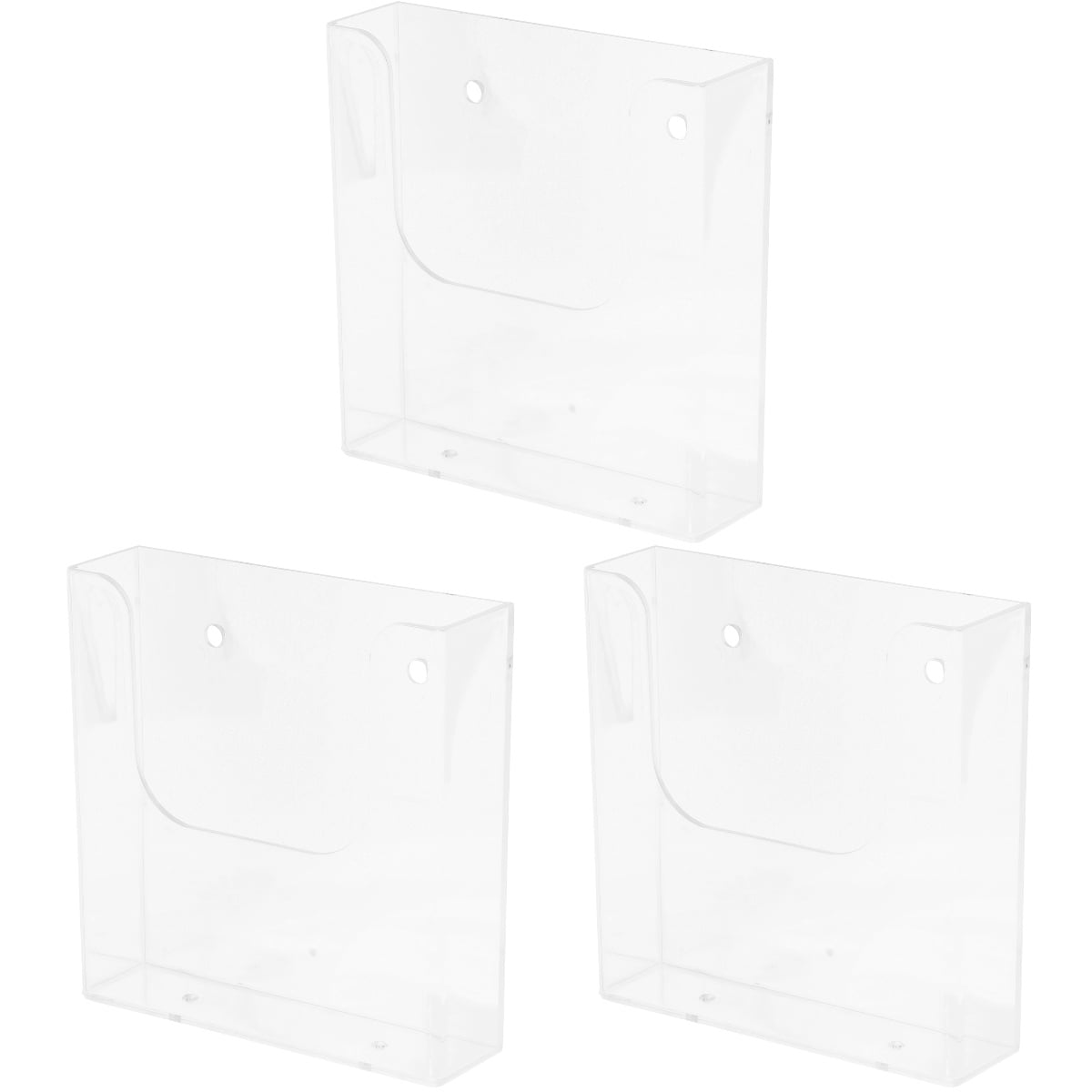 CIMAXIC Office File Rack Transparent Wall-Mounted Document Storage 3Pcs ...