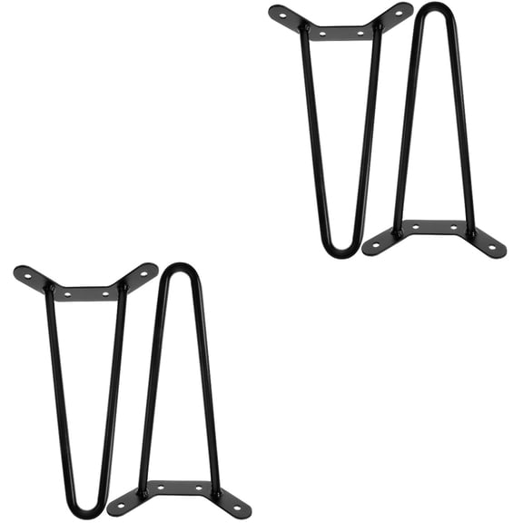 CIMAXIC Metal Furniture Legs Black Smooth Finish Easy to Install for Tables 4Pcs