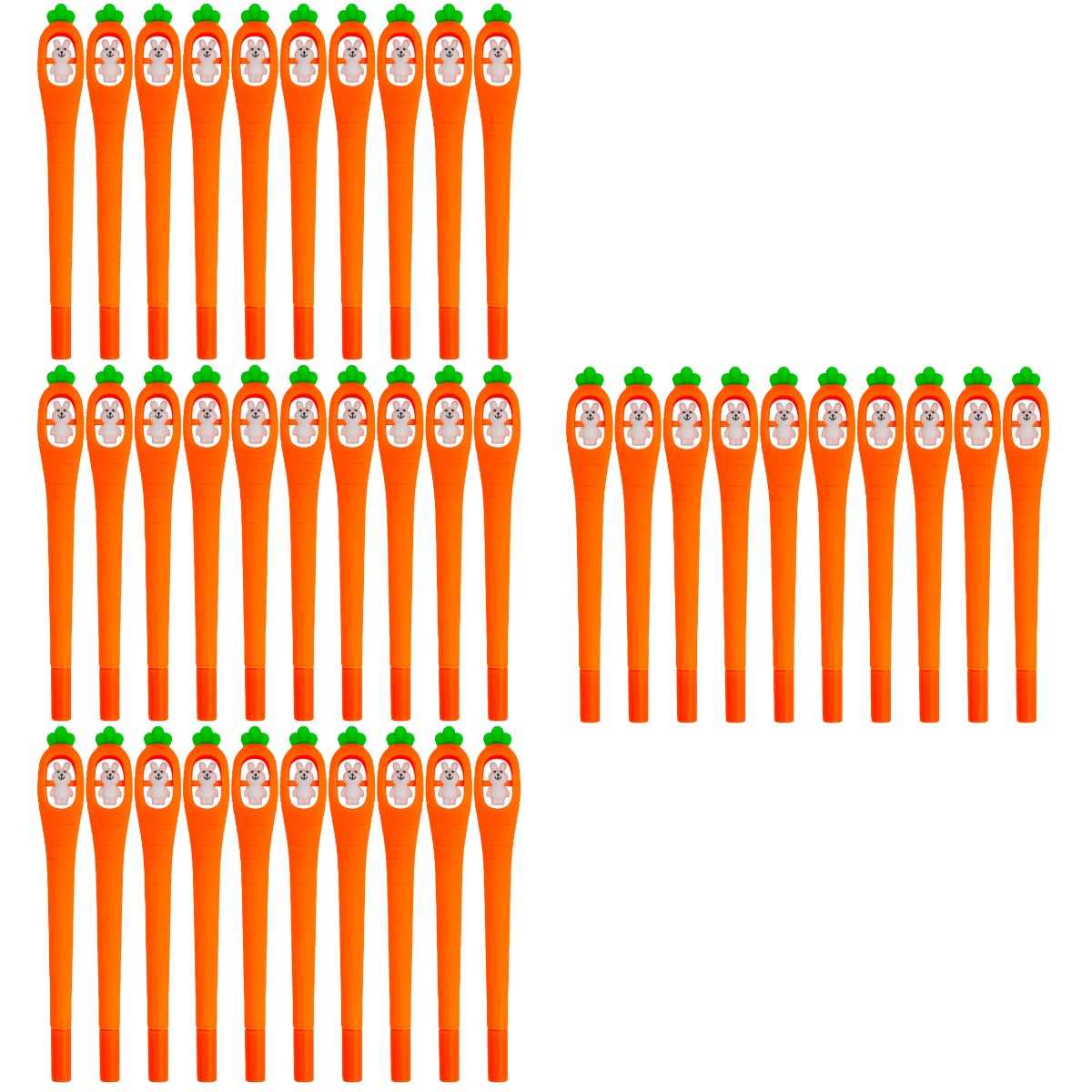 WynBing 40 pcs Unique Cartoon Carrot Shape Gel Pen Costeffective