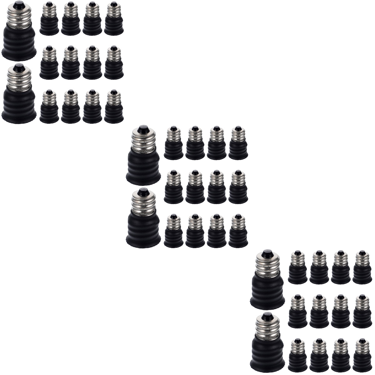 WynBing 45 pcs Bulb Adapter Converters Chandelier Lamp Base Converter