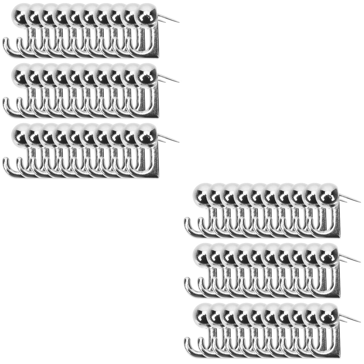 WynBing 60 pcs Push Pin Hangers Wall Picture Hangers Heavy Duty Picture