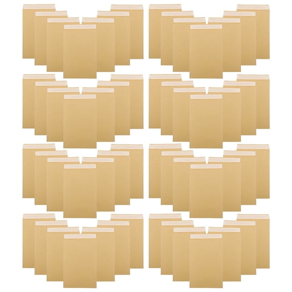 CIMAXIC 60-Pack Light Brown Cash Organizer Envelopes with Self-Adhesive Money Storage for Budgeting and Expense Management