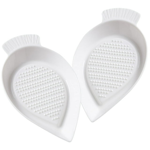 WynBing Ceramic Grater Plate Garlic Grinder Garlic Mincer Ginger Garlic