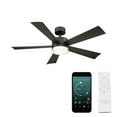 thumbnail image 1 of Wynd 52" Bronze Integrated LED Smart Ceiling Fan with Remote Control, 1 of 10
