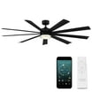 Modern Forms Wynd 60in Indoor/Outdoor Smart Ceiling Fan, Stainless ...