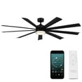 thumbnail image 1 of Wynd XL 72" Matte Black Integrated LED Smart Ceiling Fan with Remote Control, 1 of 11
