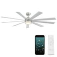 thumbnail image 1 of Wynd XL 72" Stainless Steel Integrated LED Smart Ceiling Fan with Remote Control, 1 of 12