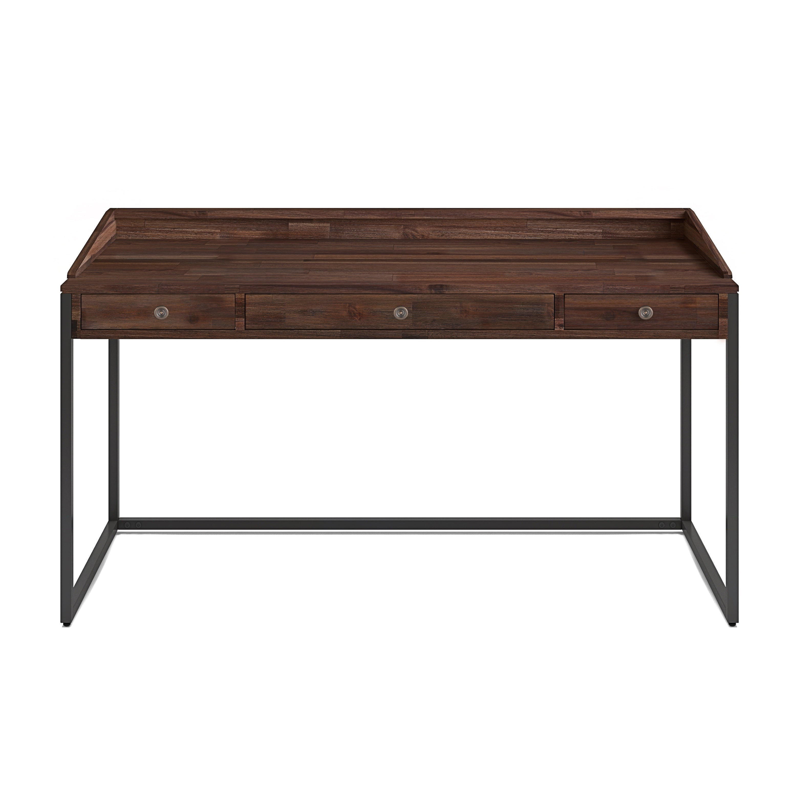 Wyndenhall brinkley solid acacia wood modern industrial 60 inch wide writing office desk discount