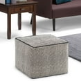 thumbnail image 1 of WyndenHall  Dougan Boho Square Pouf Black /Natural, 1 of 5