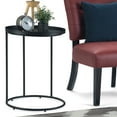 thumbnail image 1 of WyndenHall  Lipton Industrial 18 inch Wide Metal Accent Side Table in Black, Fully Assembled - 18" dia. x 23" h, 1 of 5