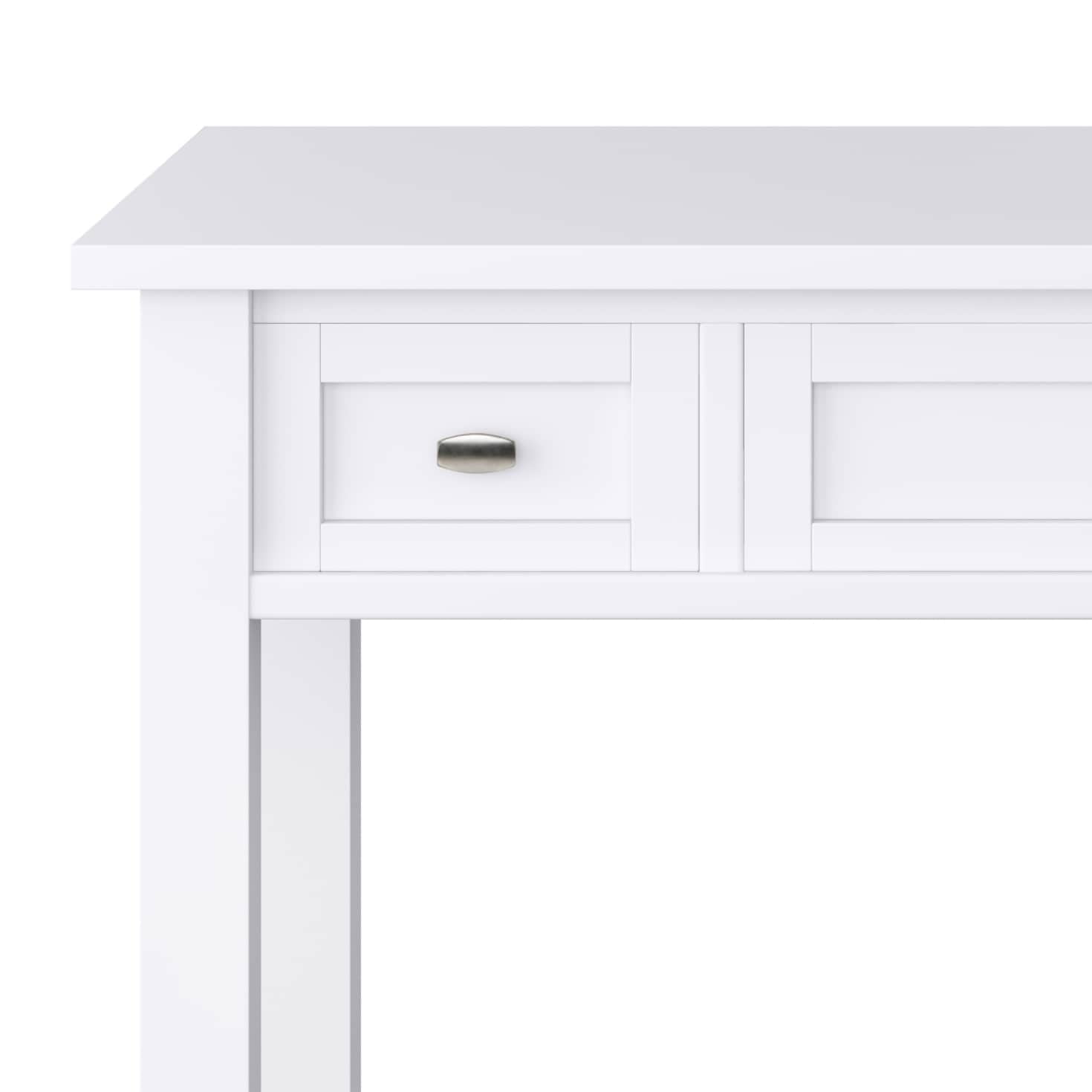 Wyndenhall norfolk solid wood rustic 48 inch wide writing office desk deals