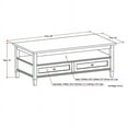 thumbnail image 1 of WyndenHall  Norfolk Wood Transitional Coffee Table - 48 Inches wide Distressed Grey Stained,Lacquer, 1 of 5