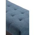 thumbnail image 1 of WyndenHall  Tierney 40 inch Wide Mid Century Modern Rectangle Ottoman Bench Denim Blue Wood Finish Fabric,Foam Urban,Modern & Contemporary Foot, 1 of 5