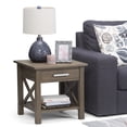 thumbnail image 1 of WyndenHall  Waterloo SOLID WOOD 21 inch Wide Square Contemporary End Side Table - 21 inch Wide - 21 inch Wide, 1 of 5