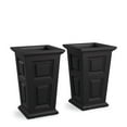 thumbnail image 1 of Wyndham 24in Tall Planter - Black - 2-Pack, 1 of 7