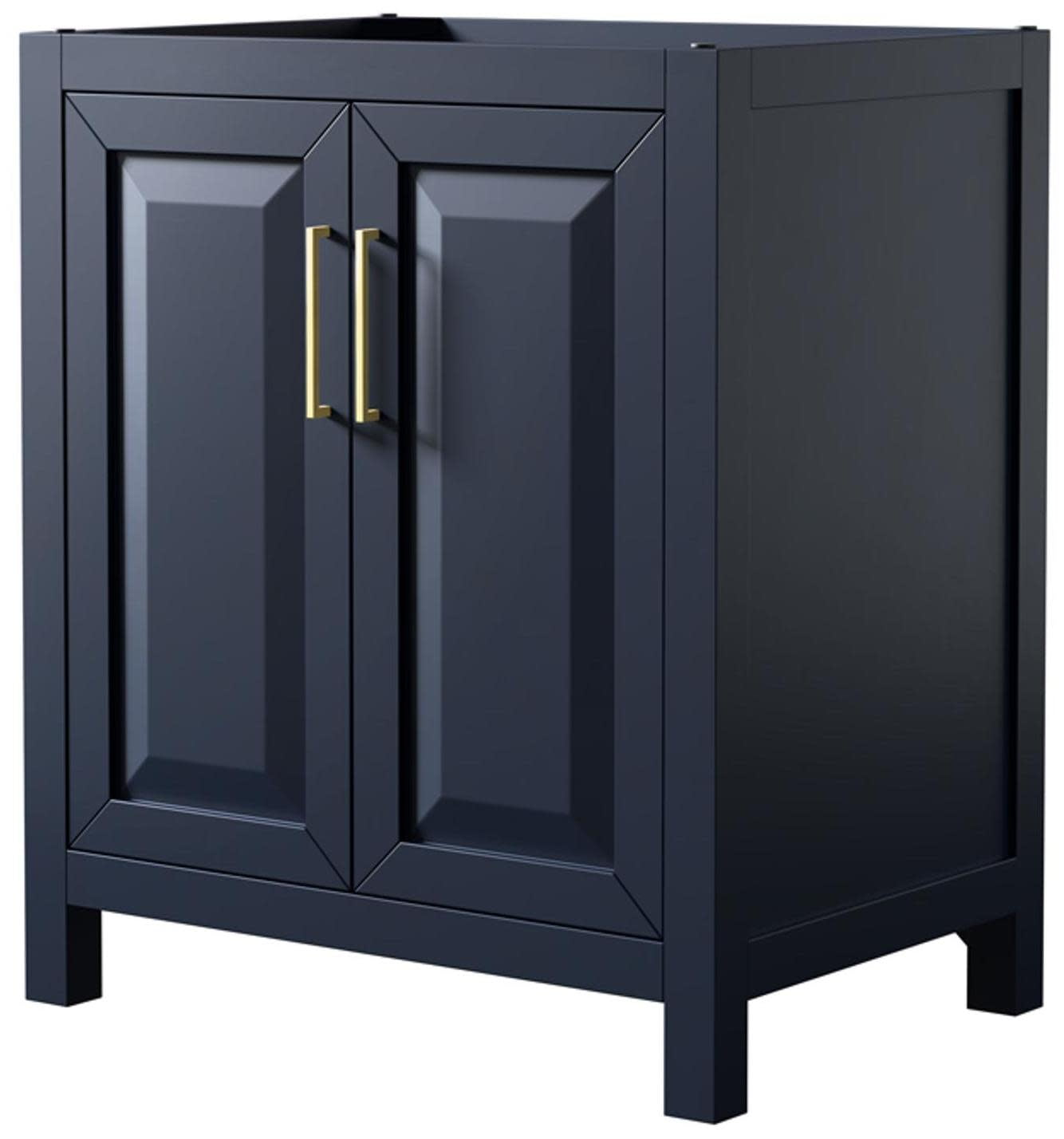 Daria 29" Dark Blue Single Bathroom Vanity with Gold Hardware