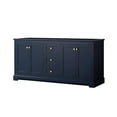 thumbnail image 1 of Wyndham Collection 72" Wood Double Bathroom Vanity without Mirror in Blue, 1 of 6