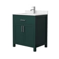 thumbnail image 1 of Wyndham Collection Beckett 30" Wood Single Bathroom Vanity in Green/Nickel, 1 of 6