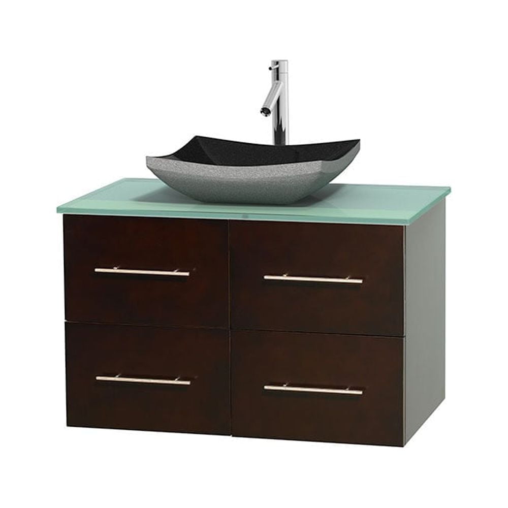 Wyndham Collection Centra 36 inch Single Bathroom Vanity in Espresso