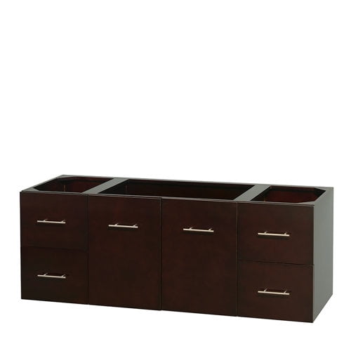 Wyndham Collection WC-WHE009-60-SGL-UM-VAN Centra 59" Wall Mounted / Floating Freestanding
