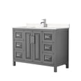 thumbnail image 1 of Wyndham Collection Daria 48" No Mirror Wood Single Bathroom Vanity in Dark Gray, 1 of 5