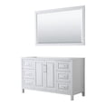 thumbnail image 1 of Wyndham Collection Daria 60" No Sink Wood Single Bathroom Vanity in White/Chrome, 1 of 2