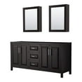 thumbnail image 1 of Wyndham Collection Daria 72" Cabinets Wood Double Bathroom Vanity in Espresso, 1 of 3