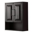 thumbnail image 1 of Wyndham Collection Daria Wood Wall-Mounted Storage Cabinet in Espresso/Chrome, 1 of 3