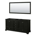thumbnail image 1 of Wyndham Collection Deborah 72" Plywood Double Bathroom Vanity in Dark Espresso, 1 of 2