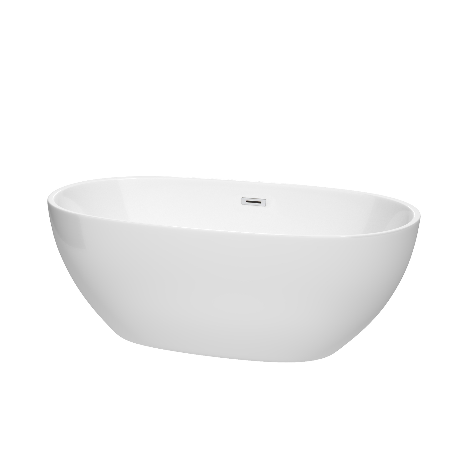 Juno 63'' White Freestanding Acrylic Soaking Bathtub