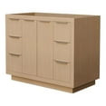 thumbnail image 1 of Wyndham Collection Maroni 41.25" Wood Single Bathroom Vanity in Natural/Straw, 1 of 2