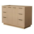 thumbnail image 1 of Wyndham Collection Maroni 47.25" Wood Single Bathroom Vanity in Natural/Black, 1 of 2