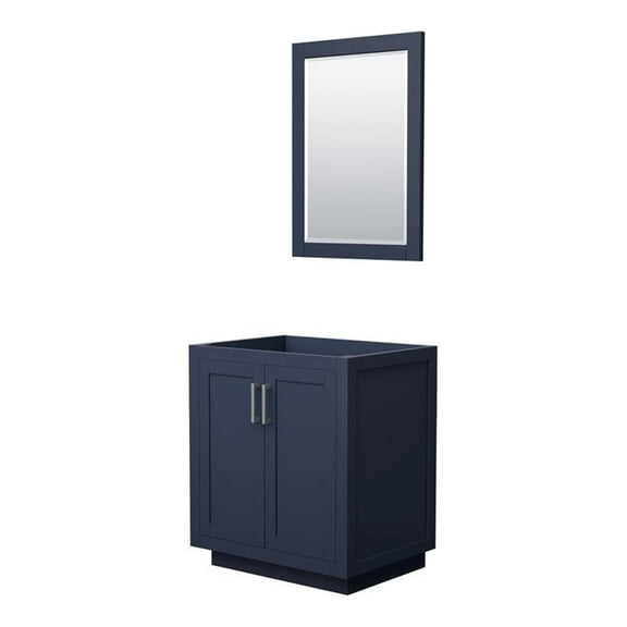 Wyndham Collection Miranda 30" No Sink Wood Single Bathroom Vanity in Blue