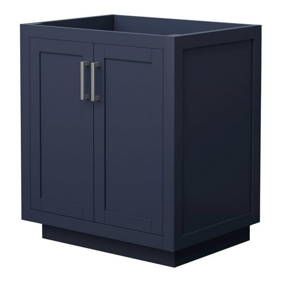 Wyndham Collection Miranda 30" No-Sink Wood Single Bathroom Vanity in Blue