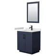 thumbnail image 1 of Wyndham Collection Miranda 30" Wood Single Bathroom Vanity in Dark Blue/Black, 1 of 7