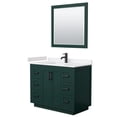 thumbnail image 1 of Wyndham Collection Miranda 42" Wood&Marble Single Bathroom Vanity in Green/Black, 1 of 7
