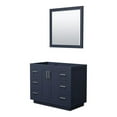 thumbnail image 1 of Wyndham Collection Miranda 42" Wood Single Bathroom Vanity in Dark Blue/Nickel, 1 of 3