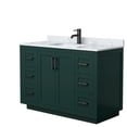thumbnail image 1 of Wyndham Collection Miranda 48" Marble&Wood Single Bathroom Vanity in Green/Black, 1 of 6