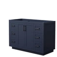 thumbnail image 1 of Wyndham Collection Miranda 48" No-Sink Wood Single Bathroom Vanity in Blue/Black, 1 of 4