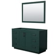thumbnail image 1 of Wyndham Collection Miranda 54" Wood Single Bathroom Vanity in Green/Matte Black, 1 of 5