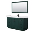 thumbnail image 1 of Wyndham Collection Miranda 60" Wood Single Bathroom Vanity in Green/Black, 1 of 7